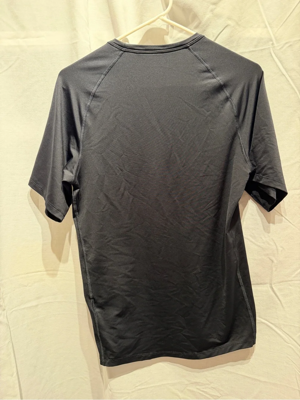 Nike Black Short-Sleeve Dri-FIT Performance Tee with White Swoosh